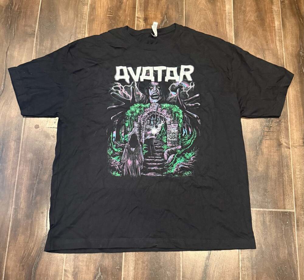 Avatar Band Mystical Forest Graphic T-Shirt Black XL Bella + Canvas